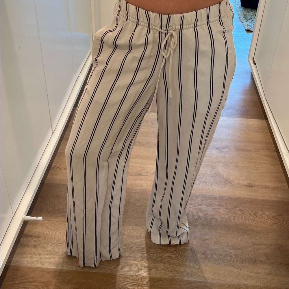H&M Mama Before & After Linen-Blend Pants